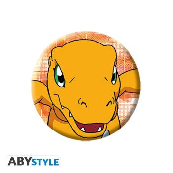 DIGIMON - Abzeichen Pack - Tai und Matt Die beiden Freunde Taichi und Yamato sowie ihr Digimon Agumon und Gabumon sind zusammen auf diesem Digimon-Abzeichen von ABYstyle!